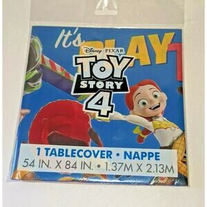 Toy Story 4 Plastic Tablecover 54x84" Birthday Party Its Play Time Tablecloth